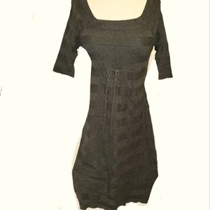 5/35 NEW MAX EDITION DRESS GREY KNIT EMPIRE WAIST